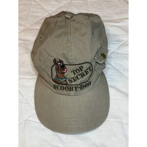 Vintage 2000 Cartoon Network Scooby-Doo Top Secret‎ Khaki Hat Cap Adjustable